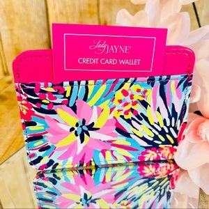 “Floral” Faux Leather Credit Card Wallet